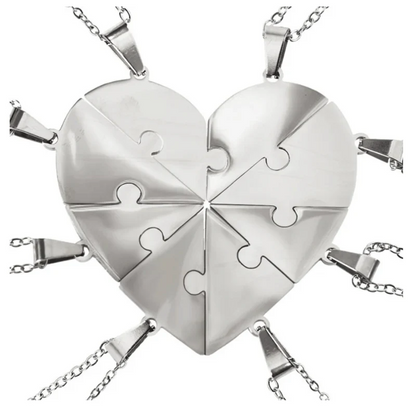 Lié à Vie - Collier puzzle famille personnalisé