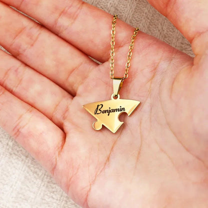 Lié à Vie - Collier puzzle famille personnalisé