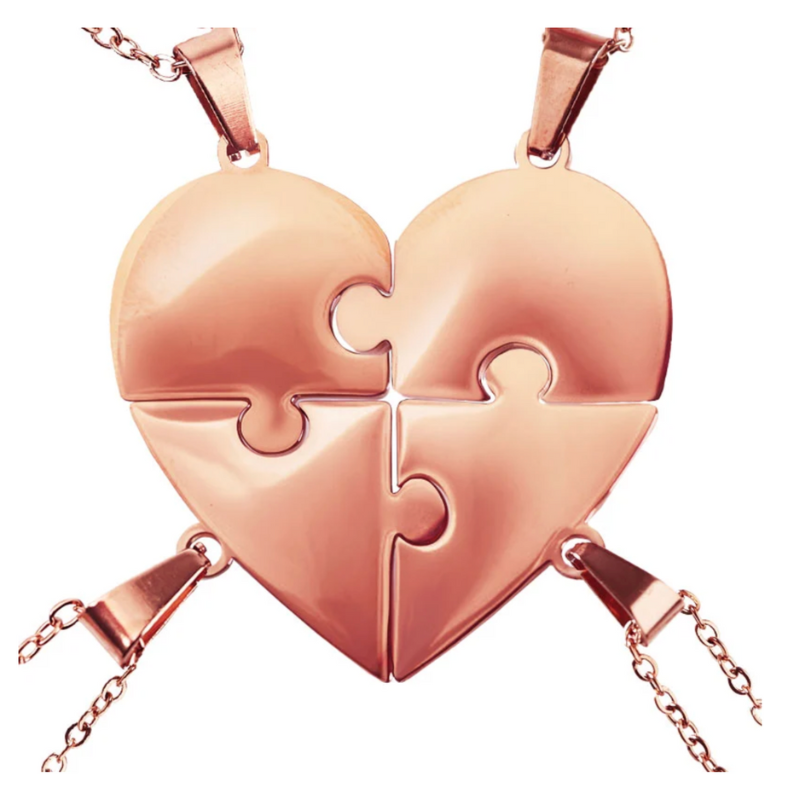 Lié à Vie - Collier puzzle famille personnalisé