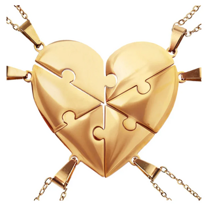 Lié à Vie - Collier puzzle famille personnalisé