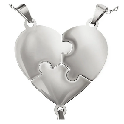 Lié à Vie - Collier puzzle famille personnalisé