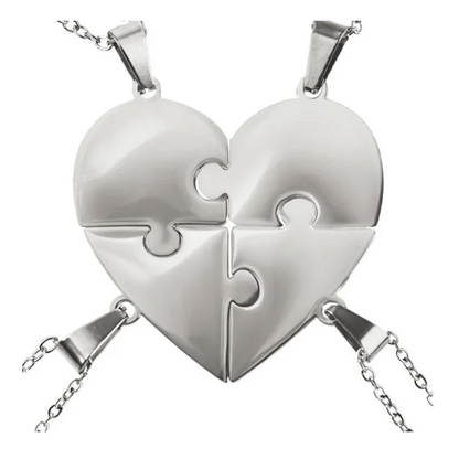 Lié à Vie - Collier puzzle famille personnalisé