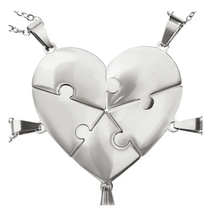 Lié à Vie - Collier puzzle famille personnalisé