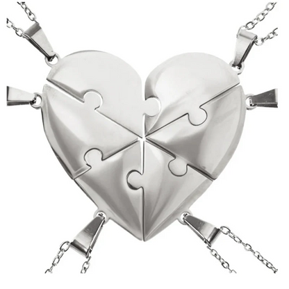 Lié à Vie - Collier puzzle famille personnalisé