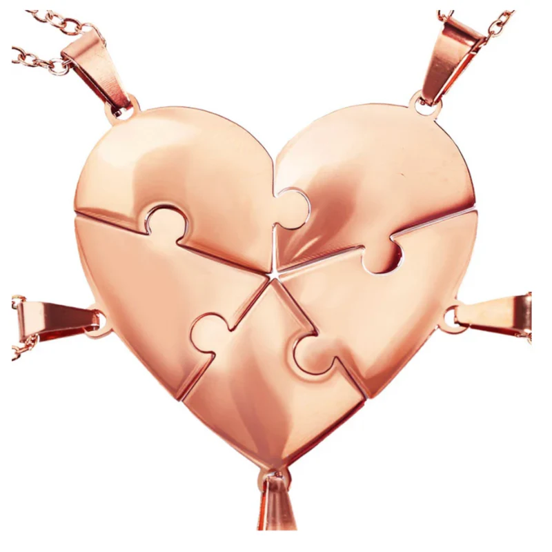 Lié à Vie - Collier puzzle famille personnalisé