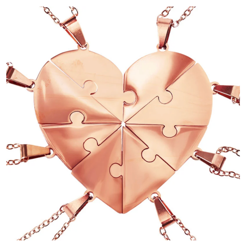 Lié à Vie - Collier puzzle famille personnalisé